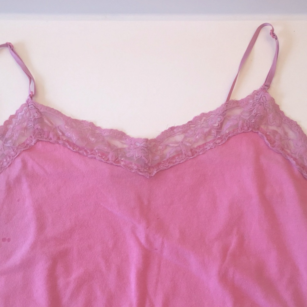 Bozzolo Pink Lacy Camisole Adjustable straps 3x